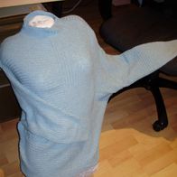 Tom Tailor Pullover hell türkis Baumwolle/ Wolle Gr L