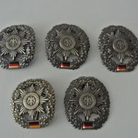 5 x Bundeswehr Abzeichen Truppengattung Feldjägertruppe Barettabzeichen in neuwert