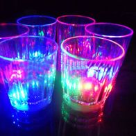 6pcs 50ml LED blinkende Schnapsgläser Wasser Farbwechsel Whiskey Trinkbecher