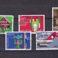 Schweiz MiNr. 1191-1195 kpl. gestempelt M€ 3,50 #G71e