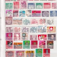 Schweiz kl. Sammlung Albumblatt nur versch. gest. Marken Fundgrube! #856