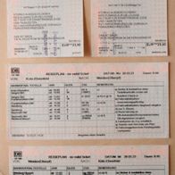 2 Fahrkarten mit Reiseplänen DB AG Köln-Ehrenfeld--Weiden(Oberpf) März 2023