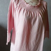 Linea Tesini Damen Tunika Spitzen- Shirt Gr.42 Rosa Neuw.