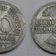 Deutsches Reich 50 Pfennig 1921 "F" ## Kof6