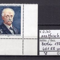 Berlin 1971 150. Geburtstag von Hermann von Helmholtz MiNr. 401 postfrisch Eckrand u1