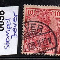 K570 Deutsches Reich Mi. Nr. 56 Germania / Stempel aus Jever Jahr 1903 o