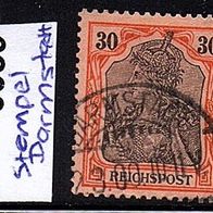 K571 Deutsches Reich Mi. Nr. 59 Germania / Stempel aus Darmstadr Jahr 1900 o