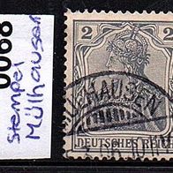 K572 Deutsches Reich Mi. Nr. 68 Germania / Stempel aus Mülhausen Jahr 1906 o