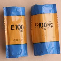 rar! 2 Stück Diafilme Rollfilme Kodak Ektachrome E100VS 120, abgelaufen Juli 2004