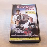 MC-Kassette / Rieserferner Buam - Mein Herz und tausend Rosen, Koch Records 1990