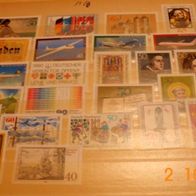 40 Briefmarken Bundesrepublik Deutschland aus dem Jahr 1972-1973-postfrisch