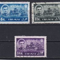 Iran, 1962, Tempel / Palast, 3 Briefm., ungest./ gest.