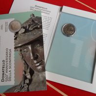 San Marino 2016 2 Euro Donatello mit Folder