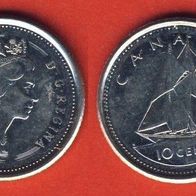 Kanada 10 Cent 1952/2002 P 50 Jahre Thronfolge von Königin Elisabeth II.