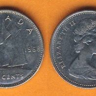 Kanada 10 Cents 1968
