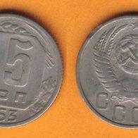 Russland 15 Kopeken 1953