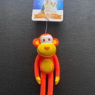 Nobby - Tierspielzeug "Affe" aus Latex - orange 16 cm NEU!