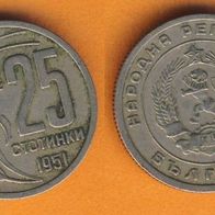 Bulgarien 25 Stotinki 1951 RAR