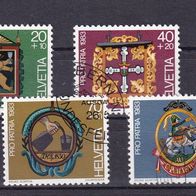 Schweiz MiNr. 1251-1254 kpl. gestempelt M€ 4,00 #G75c