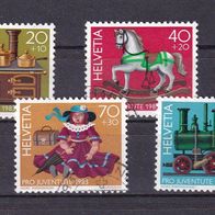 Schweiz MiNr. 1260-1263 kpl. gestempelt M€ 3,60 #G75e