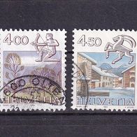 Schweiz MiNr. 1265-1266 kpl. gestempelt M€ 4,00 #G76c