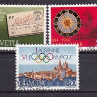 Schweiz MiNr. 1267-1269 kpl. gestempelt M€ 1,80 #G76d