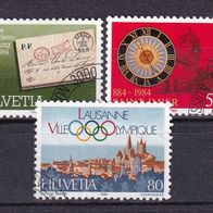 Schweiz MiNr. 1267-1269 kpl. gestempelt M€ 1,80 #G76e