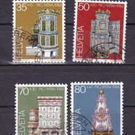 Schweiz MiNr. 1272-1275 kpl. gestempelt M€ 4,50 #G77c