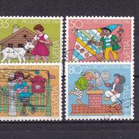 Schweiz MiNr. 1284-1287 kpl. gestempelt M€ 4,50 #G77f