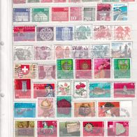 Schweiz kl. Sammlung Albumblatt nur versch. gest. Marken Fundgrube! #882