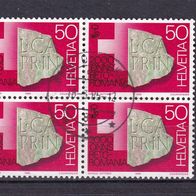 Schweiz MiNr. 1291 Viererblock gestempelt M€ >1,20 #1347f