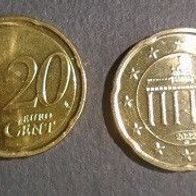Münze Deutschland: 20 Euro Cent 2022 - G - Vorzüglich