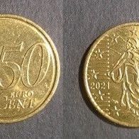 Münze Frankreich: 50 Euro Cent 2021