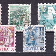 Schweiz MiNr. 1321-1326 kpl. gestempelt M€ 3,50 #G81c