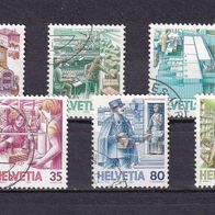 Schweiz MiNr. 1321-1326 kpl. gestempelt M€ 3,50 #G81d
