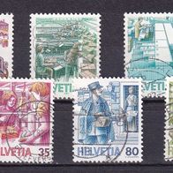 Schweiz MiNr. 1321-1326 kpl. gestempelt M€ 3,50 #G81e