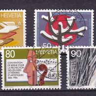 Schweiz MiNr. 1327-1330 kpl. gestempelt M€ 3,20 #G81f
