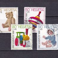 Schweiz MiNr. 1331-1334 kpl. gestempelt M€ 5,00 #G82a