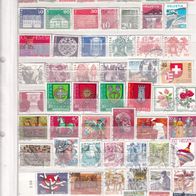 Schweiz kl. Sammlung Albumblatt nur versch. gest. Marken Fundgrube! #552