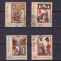 Schweiz MiNr. 1372-1375 kpl. gestempelt M€ 5,00 #G82f