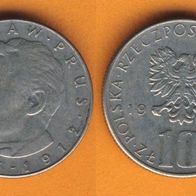 Polen 10 Zloty 1976 Boleslaw Prus