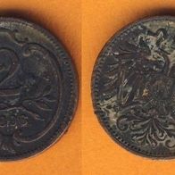 Österreich 2 Heller 1896