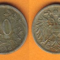 Österreich 10 Heller 1916