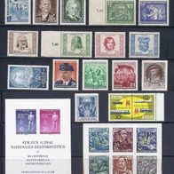 DDR Lot 5, 50ger Jahre postfrisch, alle Sätze komplett, siehe Beschreibung (363)