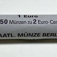 2 Cent - Münzrolle Deutschland von 2002 A Berlin, (Sichtrolle)