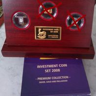 Krügerrand Investment Set 2008 mit Silber OHNE Gold u. Palladium Coin Bar mit kpl OVP