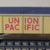 Mehano H0 ? offener Güterwagen gelb Union Pacific gealtert