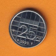 Niederlande 25 Cent 1998