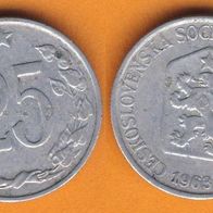 Tschechoslowakei 25 Halerü 1963