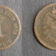 Münze Deutsches Reich: 1 Pfennig 1875 - C